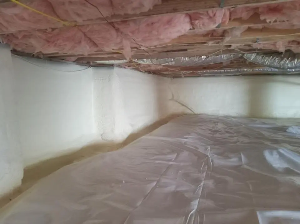 Crawl space encapsulation with closed-cell spray foam for Roof Maintenance in Ramsey